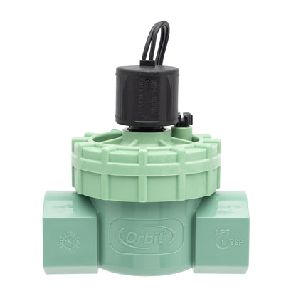 Orbit 3/4 in FPT Auto Inline Jar Top Valve underground irrigation black cap green body on Tampa Home & Garden Store