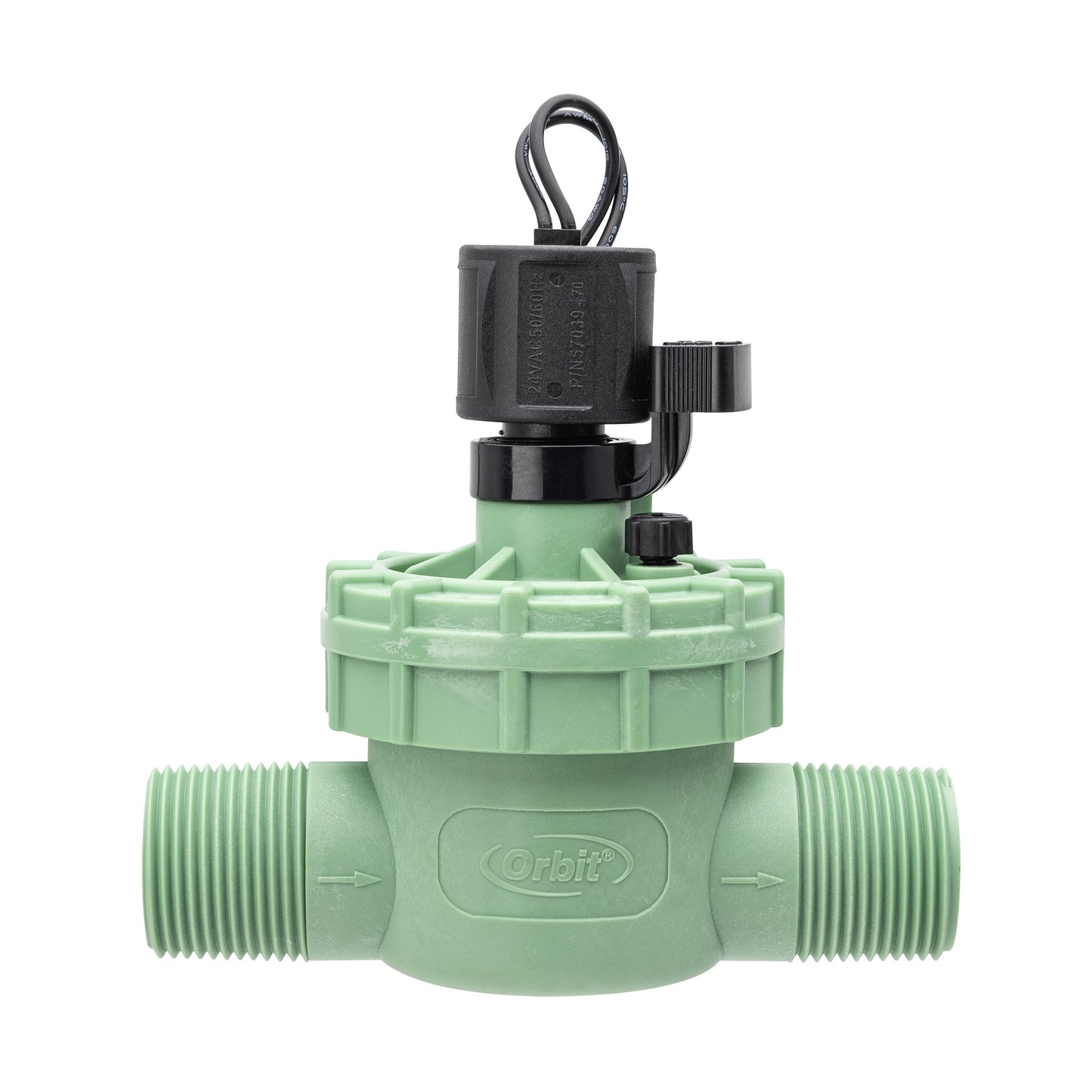 1in MPT Jar Top Automatic Valve Orbit, green body with black solenoid on Tampa Home & Garden Store