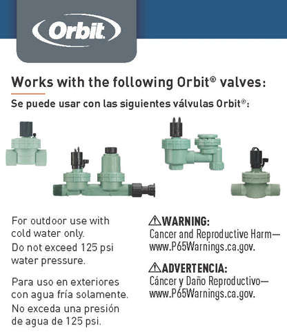 Jar Top Automatic Valve Diaphragm Orbit 57473 set of five green underground irrigation valves on Tampa Home & Garden Store