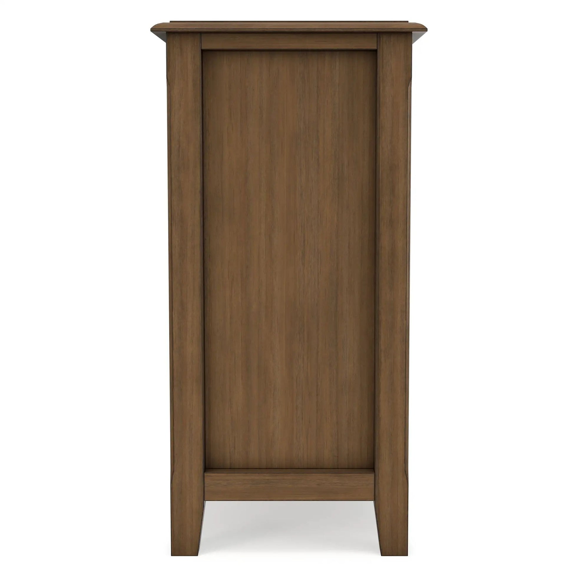 Burlington Handcrafted Low Storage Cabinet in warm wood finish with slim top drawer on Tampa Home & Garden Store