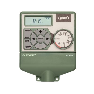 Orbit Irrigation 4-station underground irrigation sprinkler controller 57596 with LCD display on Tampa Home & Garden Store