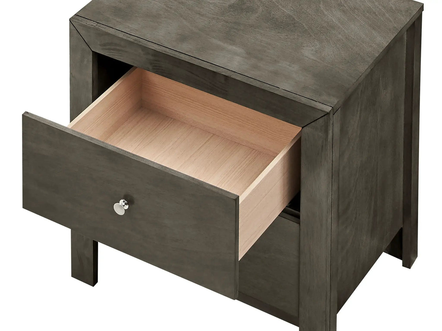 Charming Nightstand with Drawers, Modern Wood