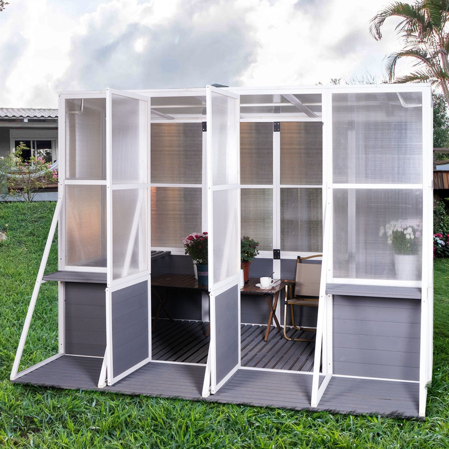 Heavy Duty Lean To Greenhouse For The Garden Use