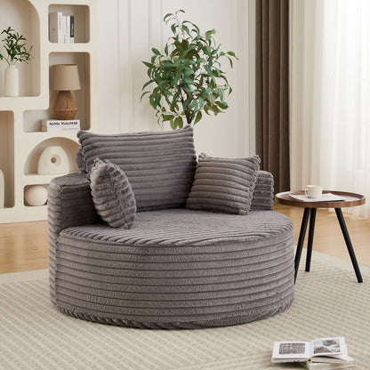 Modern single sofa with a backrest pillow