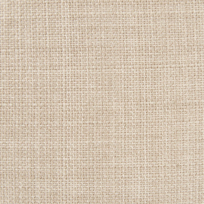 Modern lounge chair beige fabric upholstery close-up, showing textured weave on Tampa Home & Garden Store