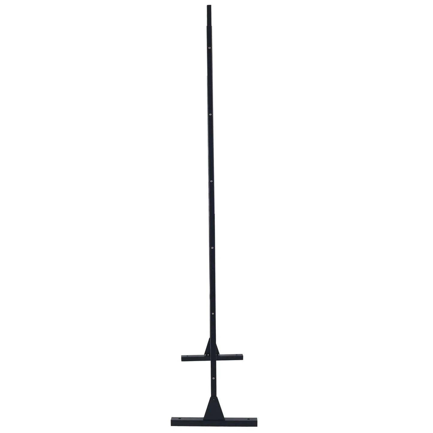Decorative freestanding metal privacy screen pole with base for indoor outdoor use on Tampa Home & Garden Store