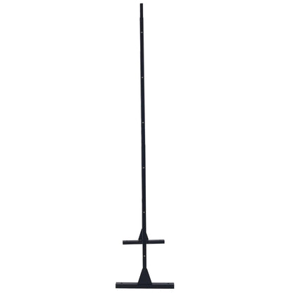 Decorative freestanding metal privacy screen pole with base for indoor outdoor use on Tampa Home & Garden Store