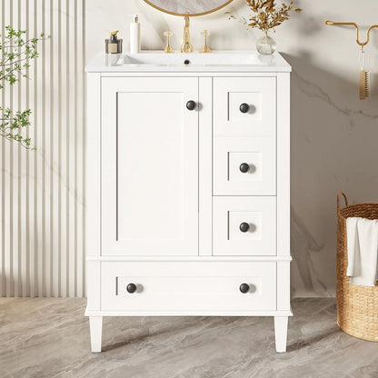 Bathroom Vanity With Basin and Soft Close Drawers