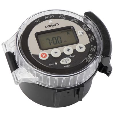Orbit Battery-Powered Sprinkler Controller for underground irrigation with timer on Tampa Home & Garden Store