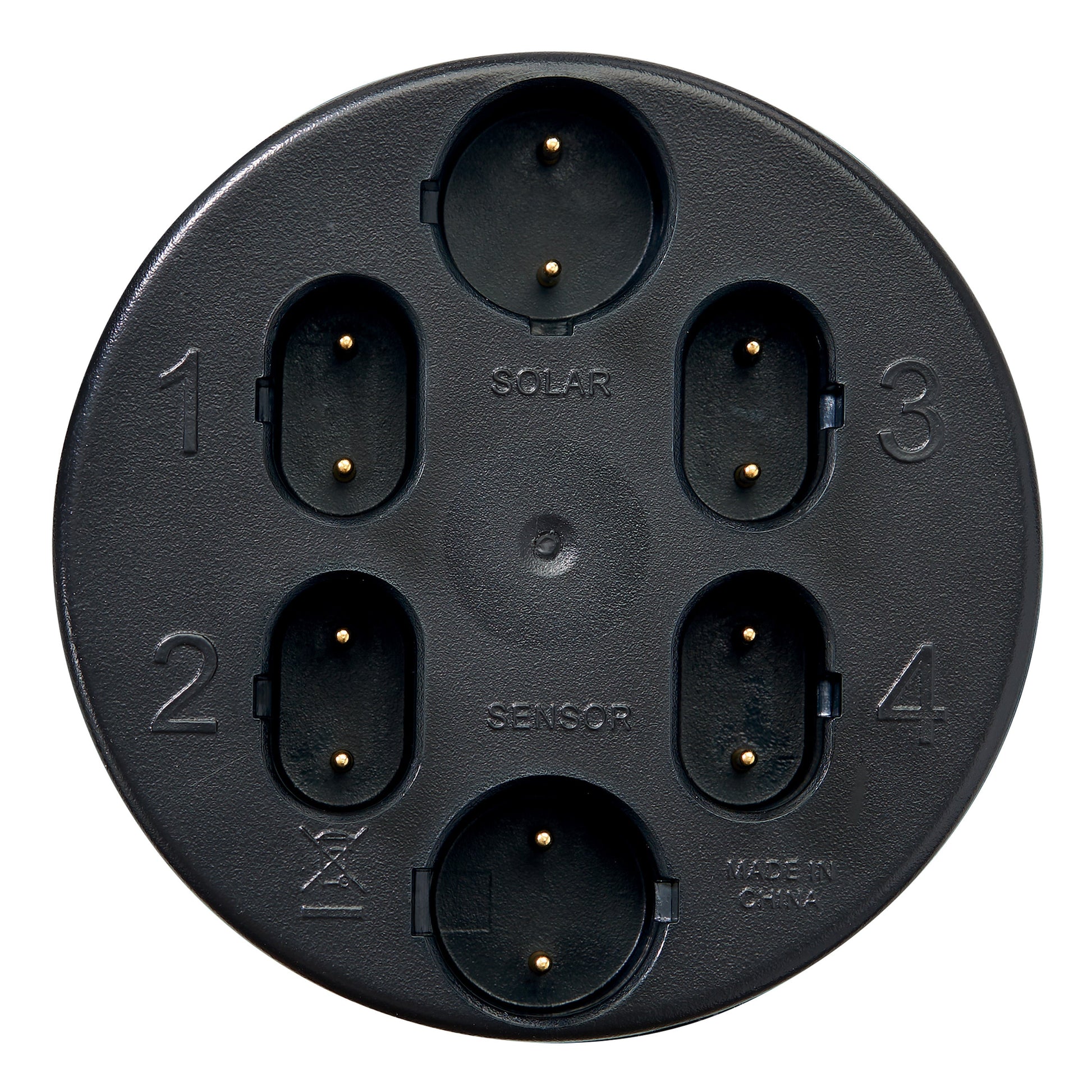 Battery-Powered Sprinkler Controller base by Orbit Irrigation with four numbered ports 1–4 on Tampa Home & Garden Store