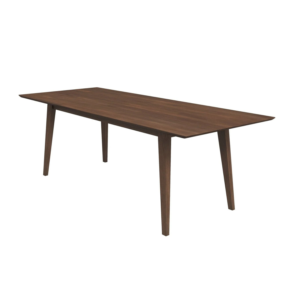 Mary Modern Rectangular Dining Kitchen Table by HouseOfZazla in walnut finish with tapered legs on Tampa Home & Garden Store