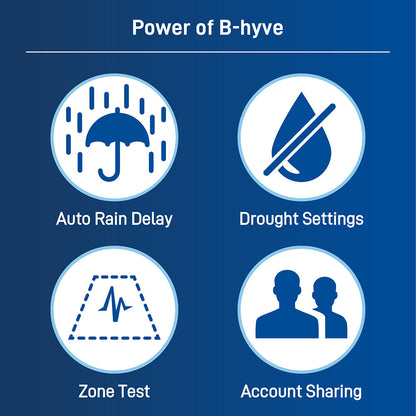 B-hyve XD Bluetooth 2-Outlet Hose Faucet Timer 24632
