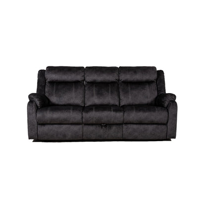 Domino Reclining Sofa With Metal And Wood Frame