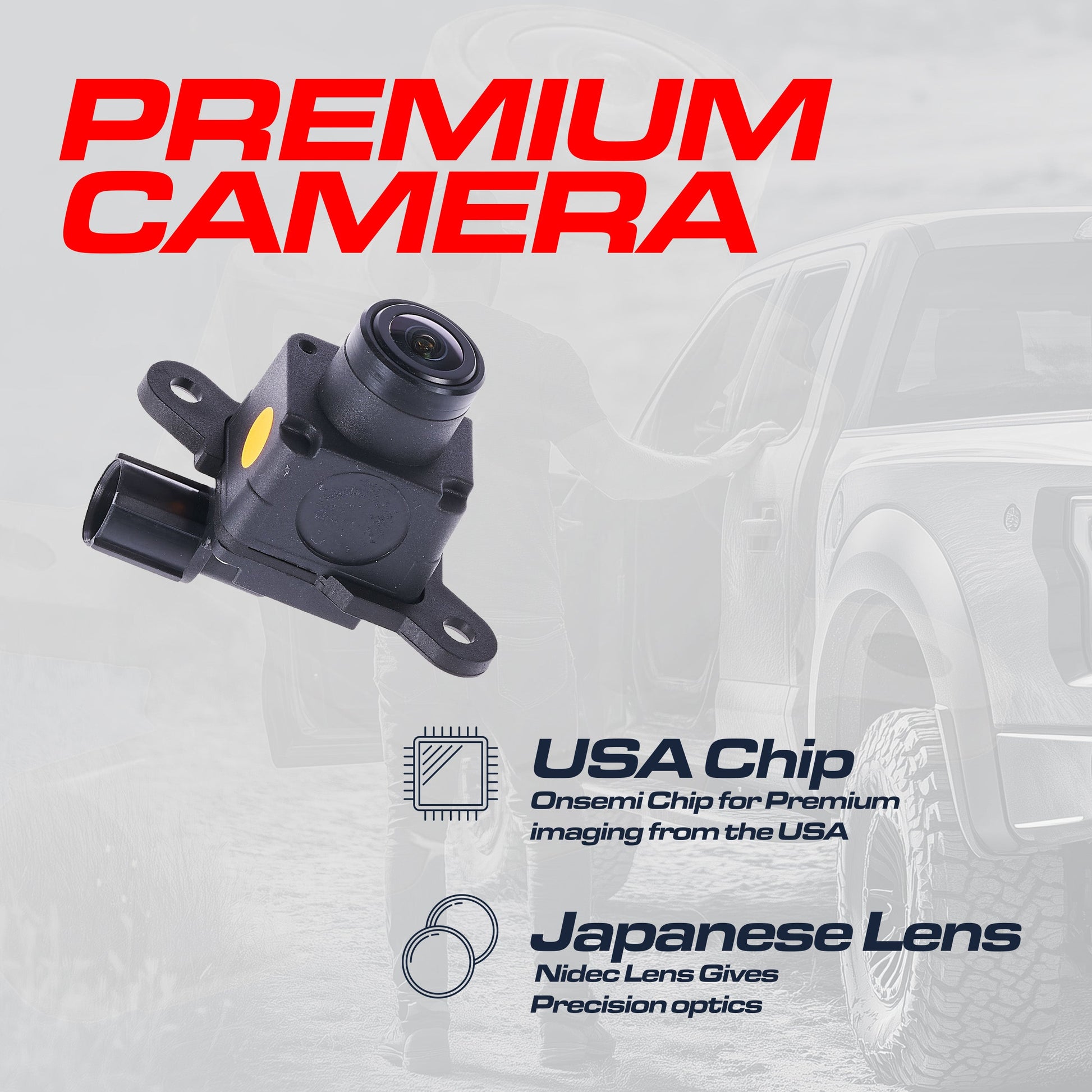 OEM Replacement Backup Camera by Master Tailgaters for Dodge Ram/Viper, black mount on Tampa Home & Garden Store