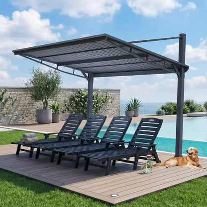 Outdoor Gazebo and 10x10 Galvanized Metal Roof