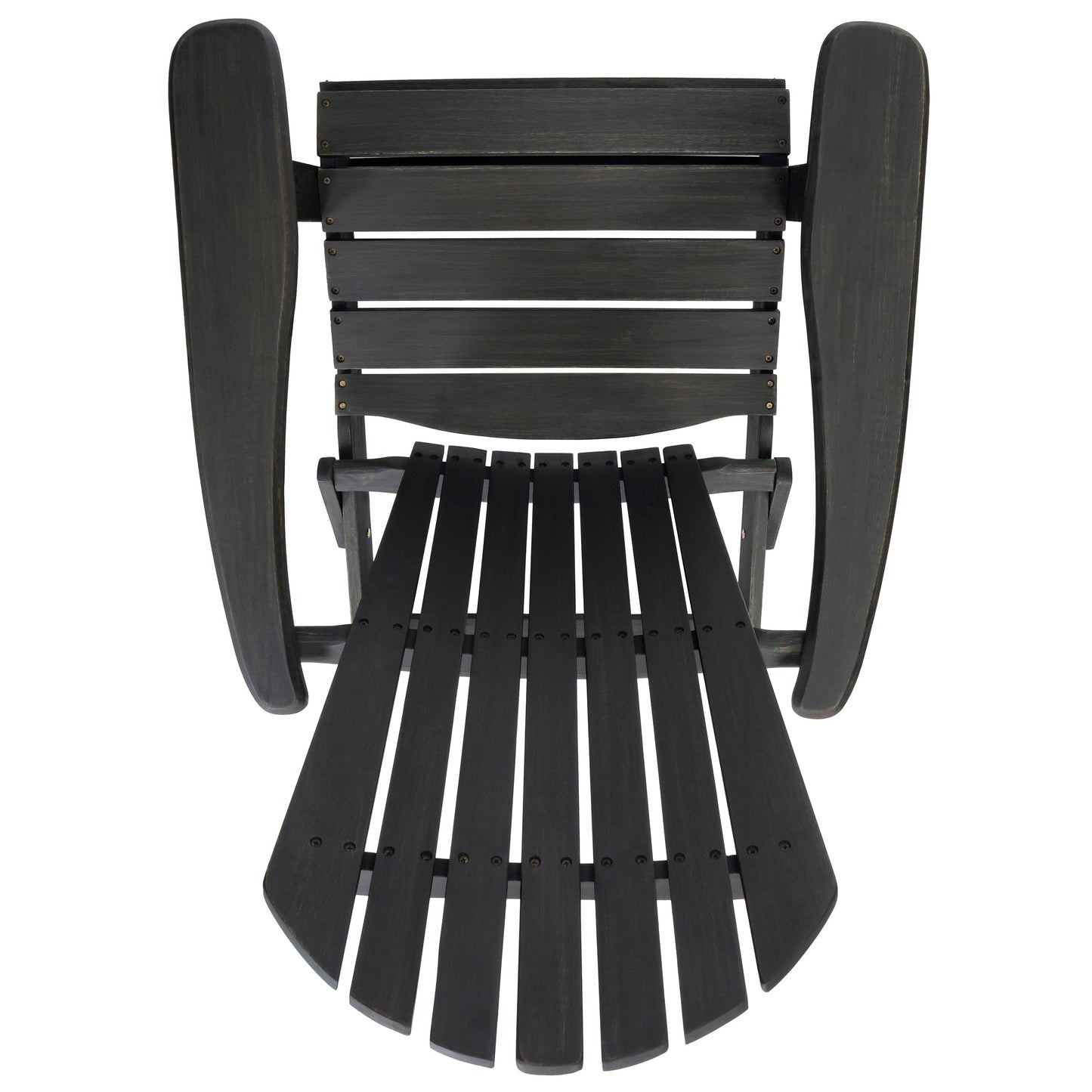 Malibu Adirondack Chair dark stained wood outdoor furniture by HouseOfZazla on Tampa Home & Garden Store