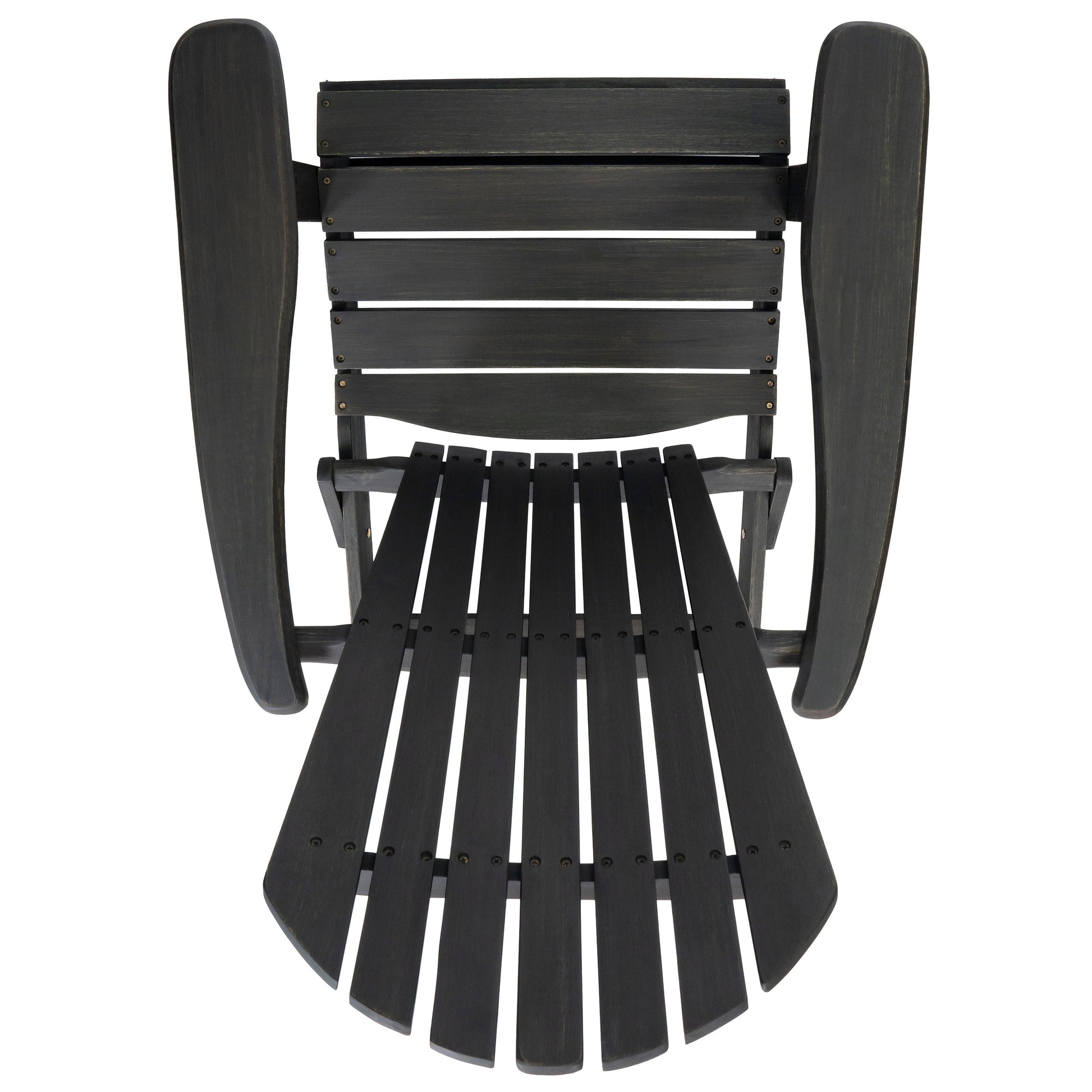 Malibu Adirondack Chair dark stained wood outdoor furniture by HouseOfZazla on Tampa Home & Garden Store