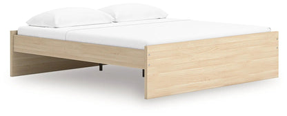 Onita Platform Bed in light oak finish, storage bed on Tampa Home & Garden Store
