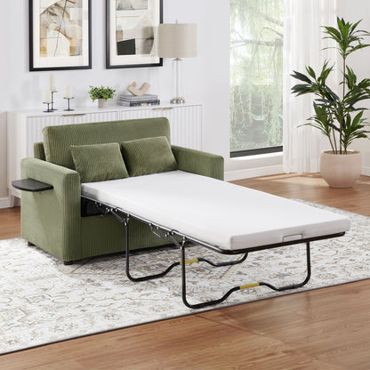 Foldable Sleeper Sofa with USB Ports and Storage