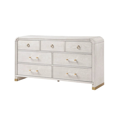 Malco Oak Dresser with Gold Detailing Finish