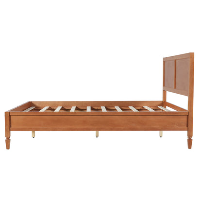 Queen Wood Platform Bed Frame with Headboard