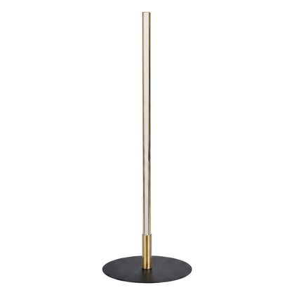 Dimond LED table lamp with black round base and gold stem, on/off switch, Unique Piece Furniture on Tampa Home & Garden Store