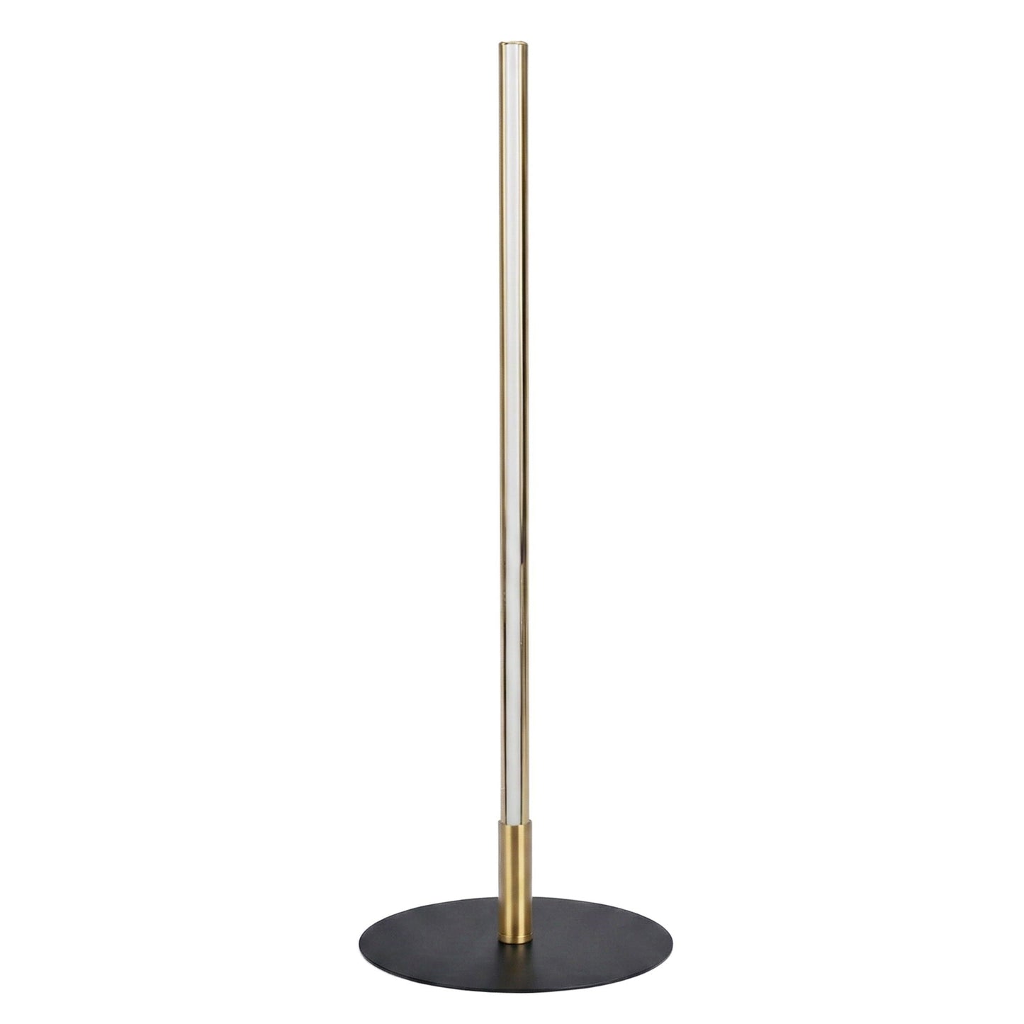 Dimond LED table lamp with on/off switch, black round base and gold stem on Tampa Home & Garden Store