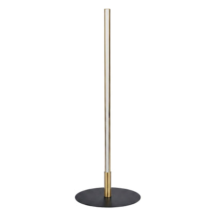 Dimond LED table lamp with on/off switch, black round base and gold stem on Tampa Home & Garden Store