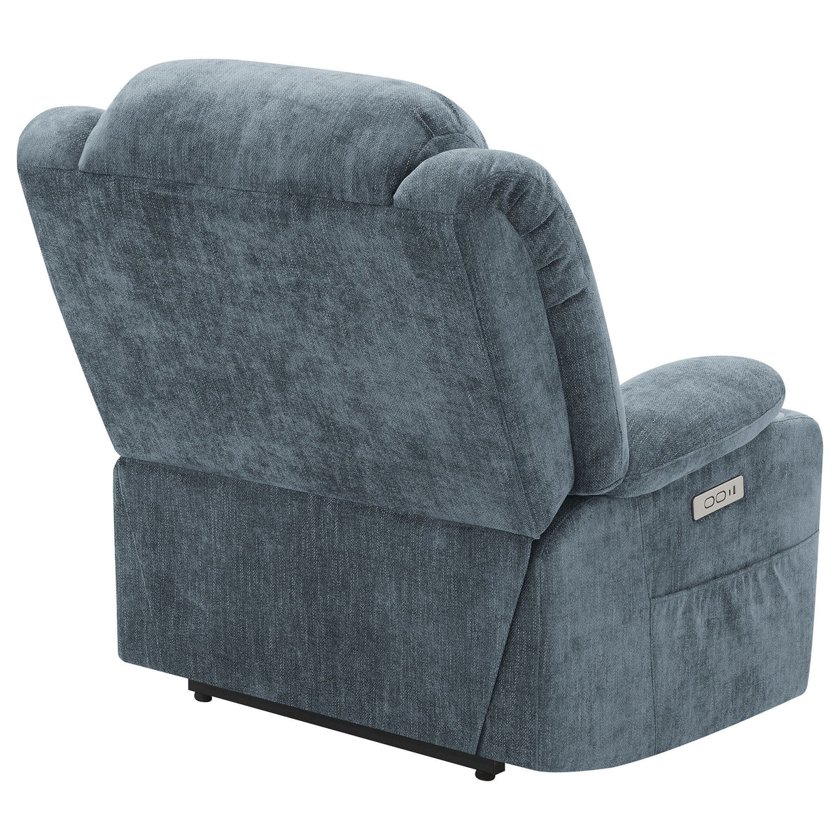 Beca power lift recliner with cupholders and USB charging in blue fabric by HouseOfZazla on Tampa Home & Garden Store
