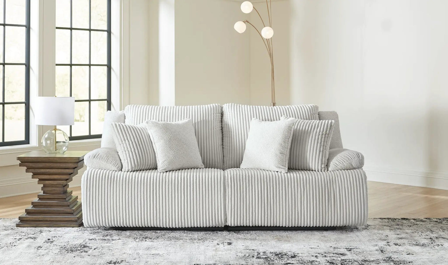Top Tier Corduroy Reclining Sectional with Chaise