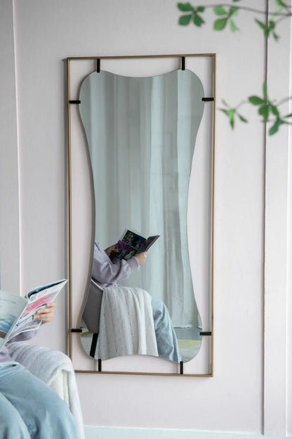 Poppy Mirror With Metal Frame Design Bathroom
