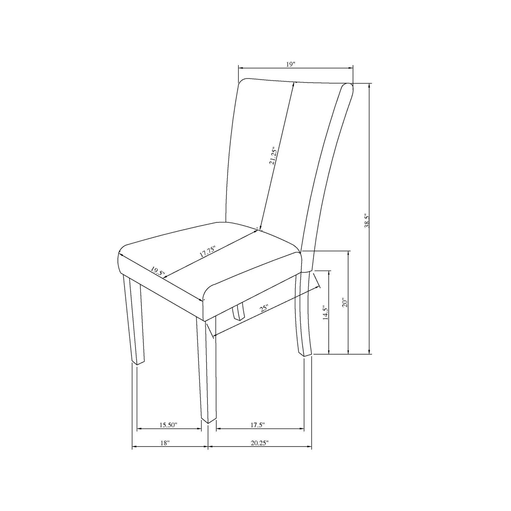Oceanic dining chair set of 2 gray by Unique Piece Furniture on Tampa Home & Garden Store