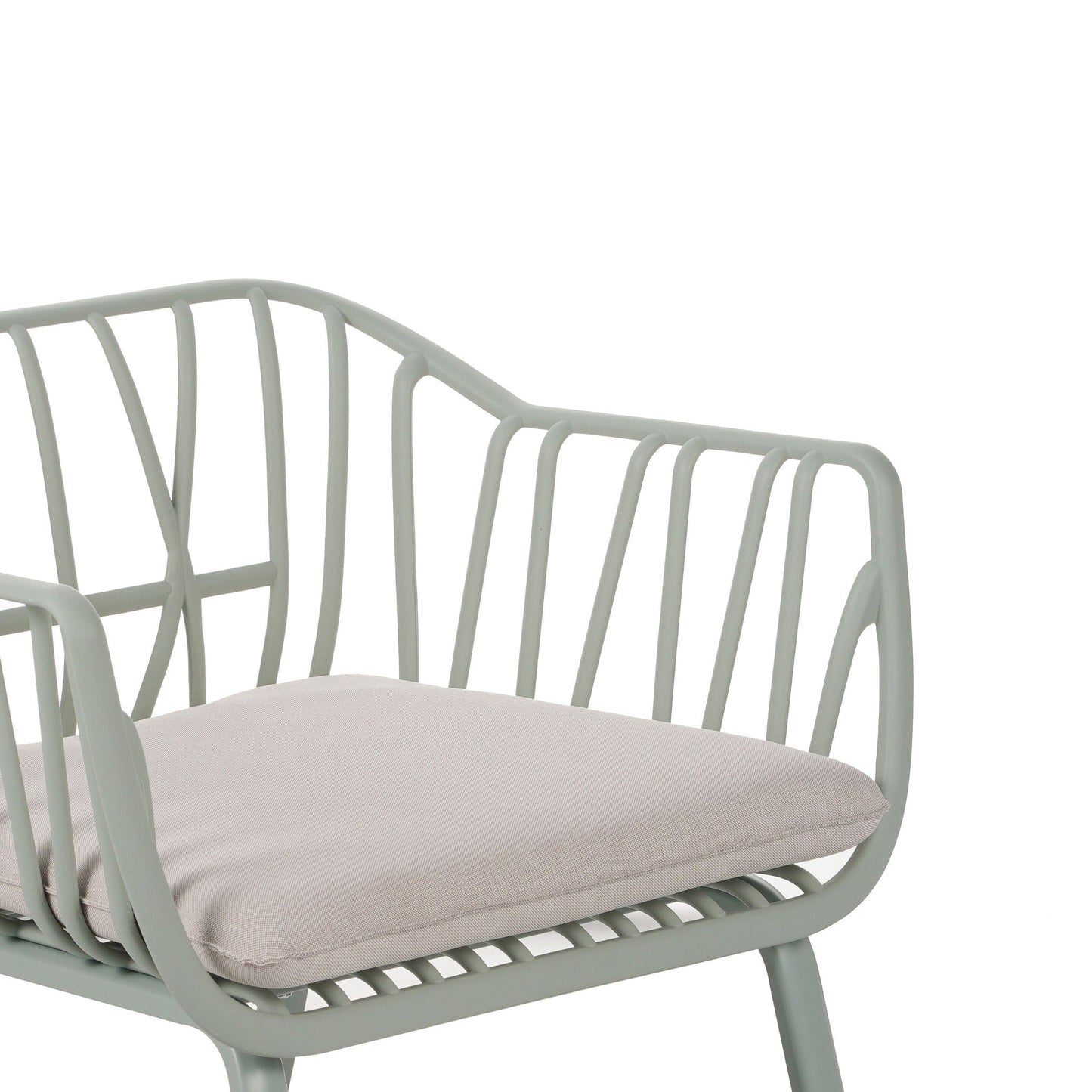 Huron Outdoor Resin Club Chair Set of Two