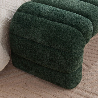 Modern Upholstered Bed Bench with Channel Tufted