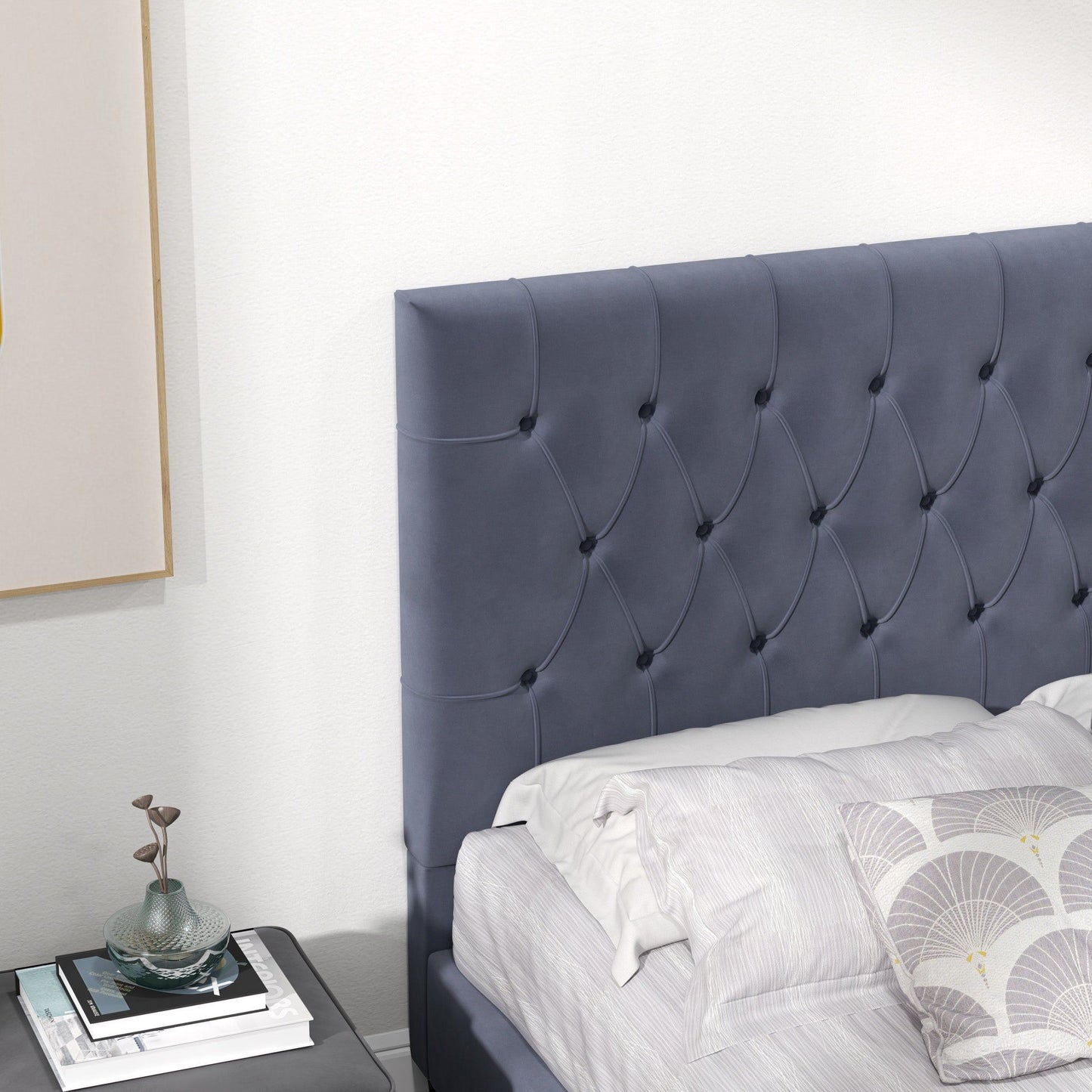 Mid Century Modern and Upholstered Platform Bed