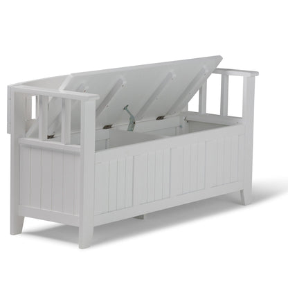 Acadian Entryway Storage Bench with Lift Lid