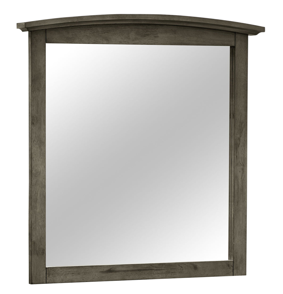 Wall Mirror by HouseOfZazla with curved wood veneer frame in brown finish on Tampa Home & Garden Store