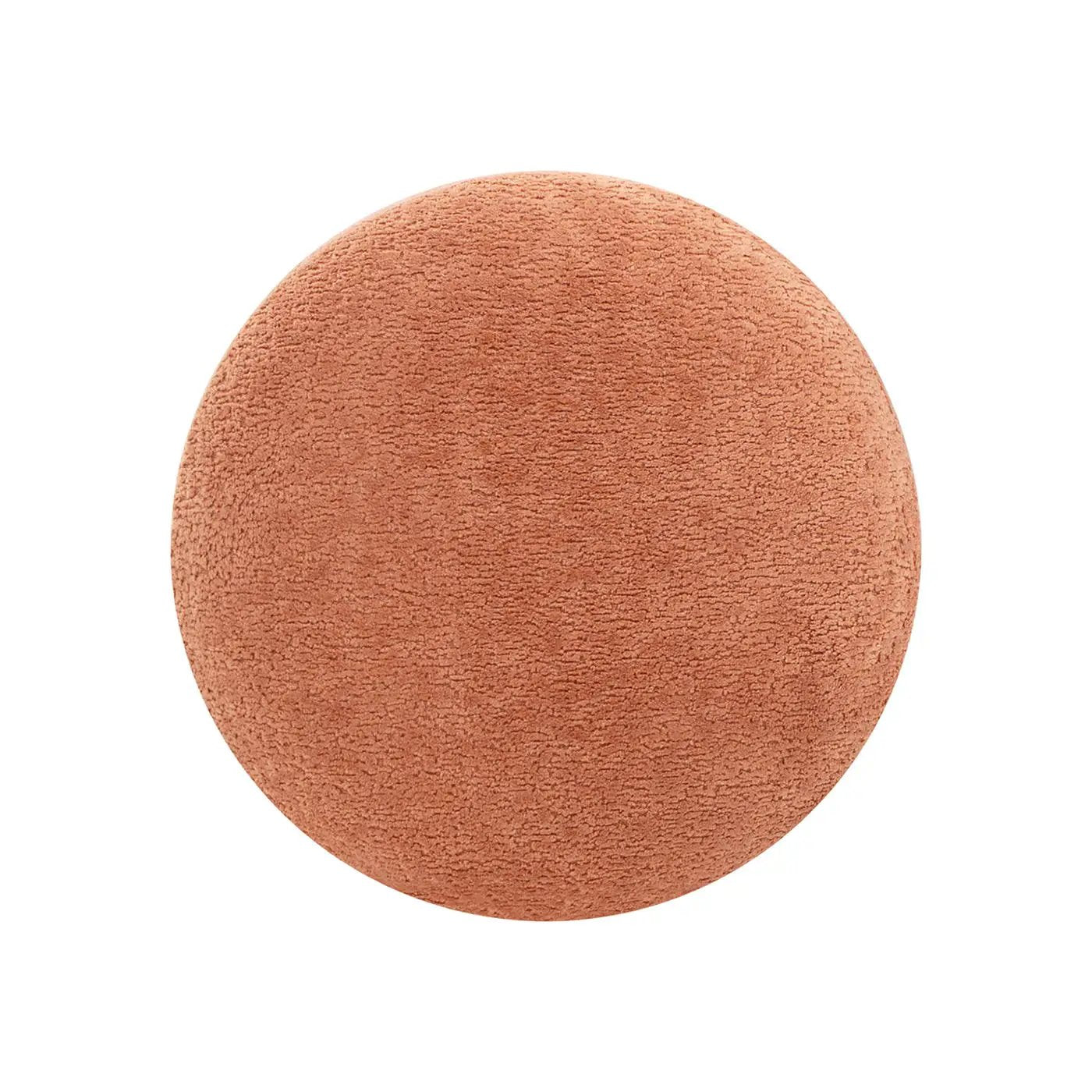 Fuji mushroom footstool ottoman in textured coral fabric by Unique Piece Furniture on Tampa Home & Garden Store