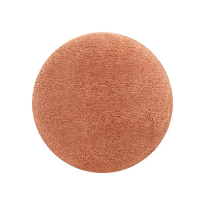 Fuji mushroom footstool ottoman in textured coral fabric by Unique Piece Furniture on Tampa Home & Garden Store