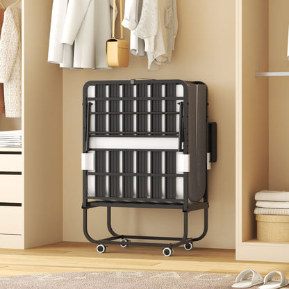 Adjustable Head and Memory Foam Folding Guest Bed
