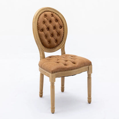 French Style Solid Wood Dining Chair Nailhead