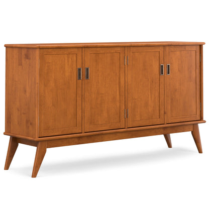 Brown 4-door sideboard buffet with ample storage, 66 in wide, HouseOfZazla on Tampa Home & Garden Store