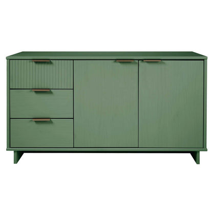 Granville Sideboard with full-extension drawers in green finish by HouseOfZazla on Tampa Home & Garden Store
