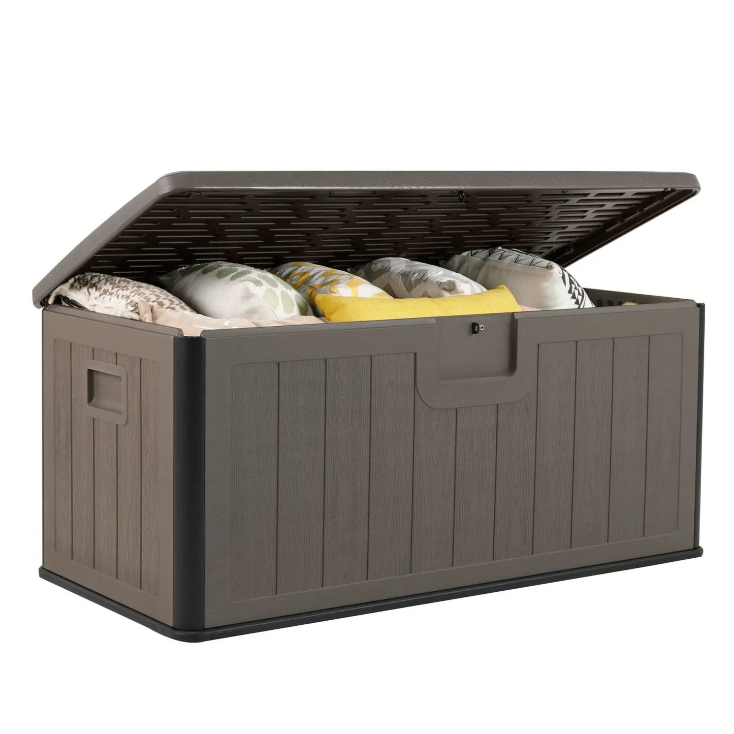 100 Gallon Large Deck Box With Lockable Lid