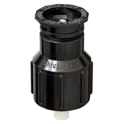 Shrub Head with center-strip insert nozzle, black plastic sprinkler head on Tampa Home & Garden Store