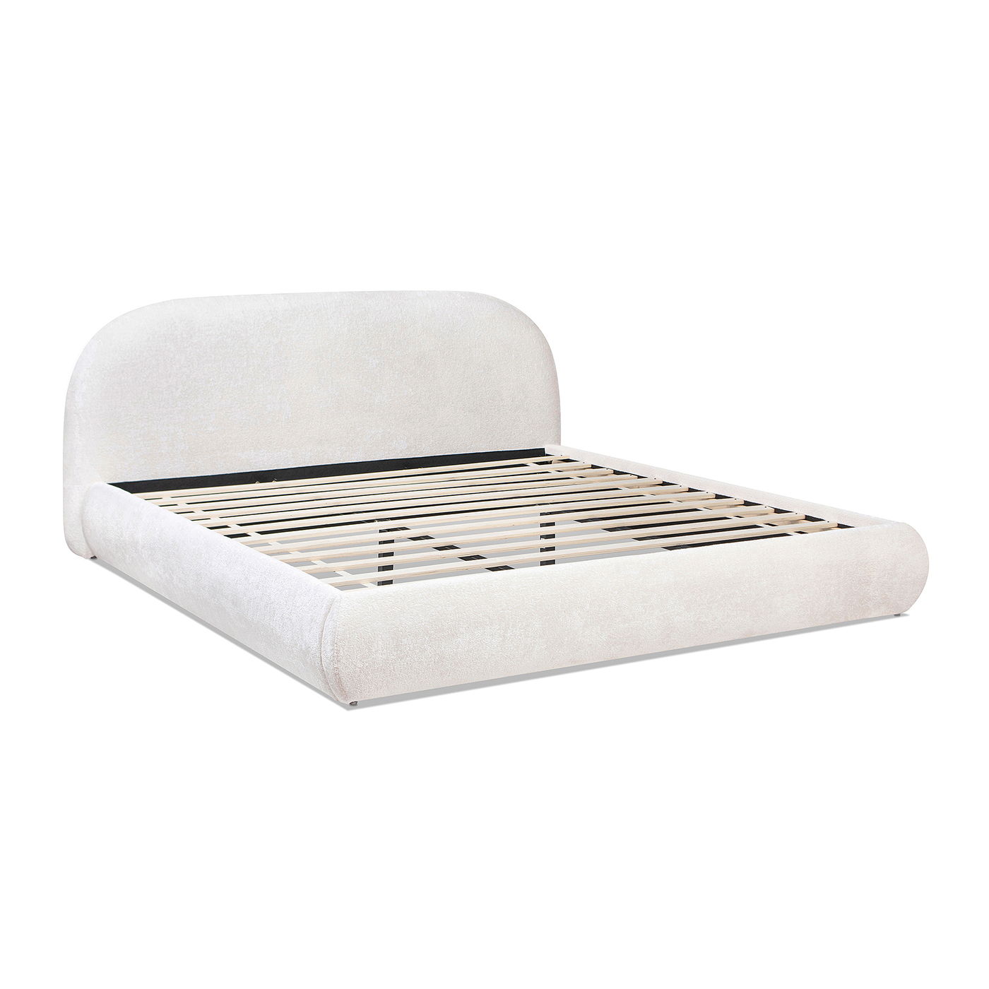 Archie Puffy Upholstered Platform Bed and Frame