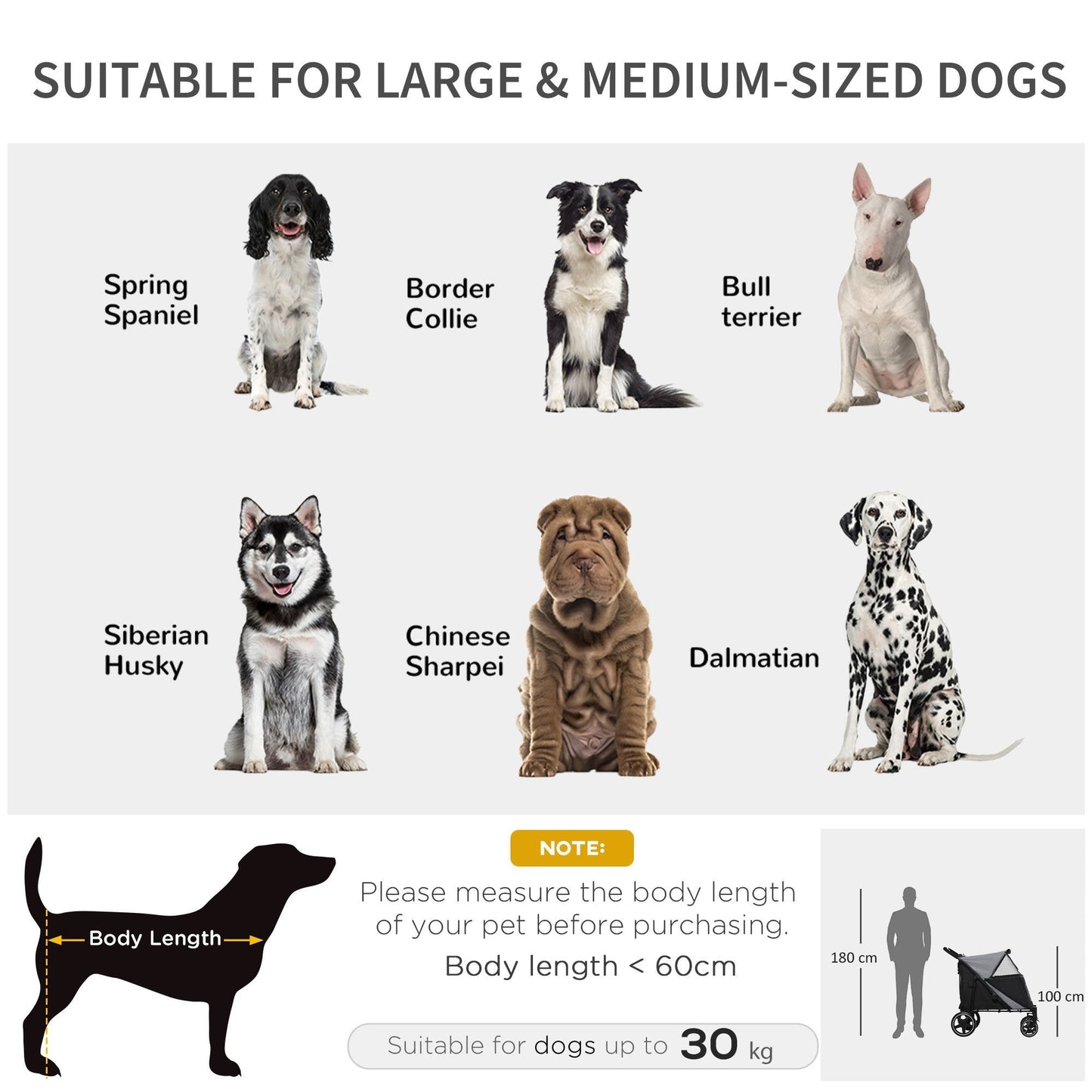PawHut Foldable Doggy Stroller pet stroller for medium to large dogs and cats HouseOfZazla on Tampa Home & Garden Store