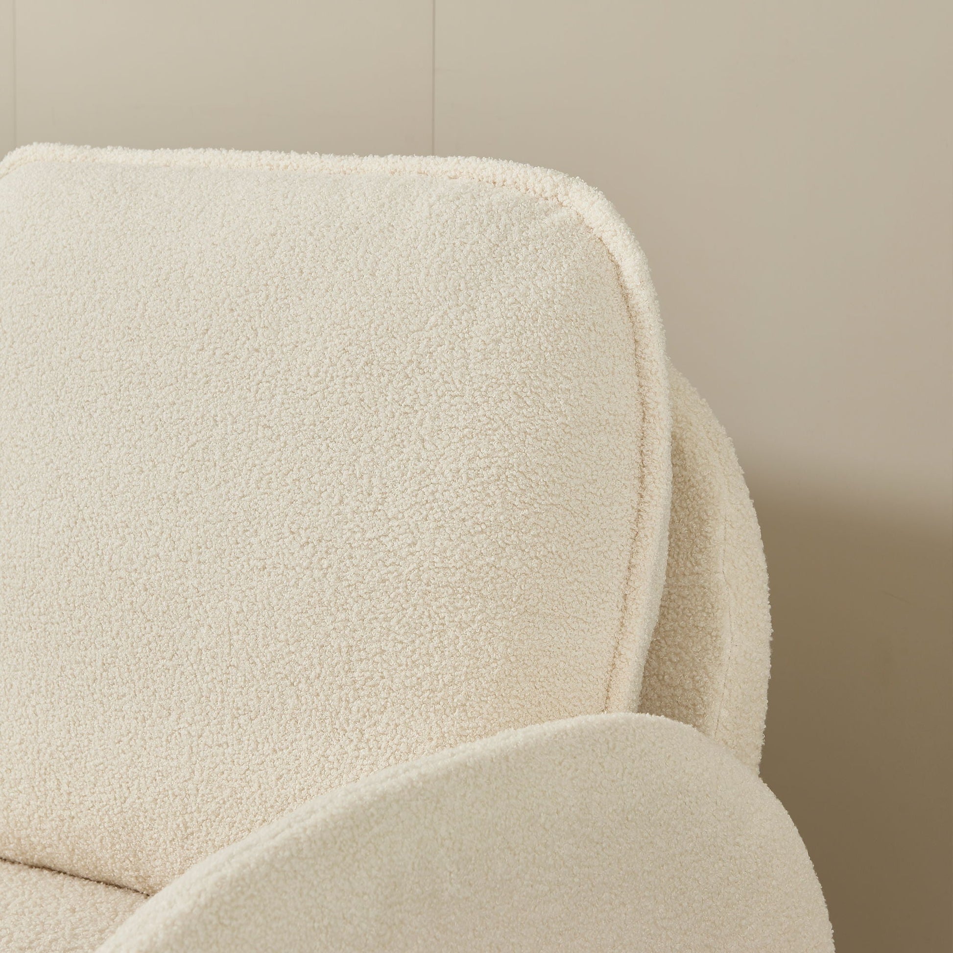 Sherpa fabric cream loveseat by HouseOfZazla on Tampa Home & Garden Store