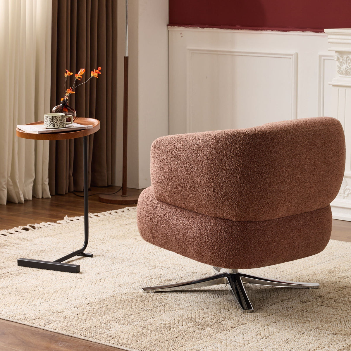 Cozy Cuddle Swivel Chair and Breathable Fabric