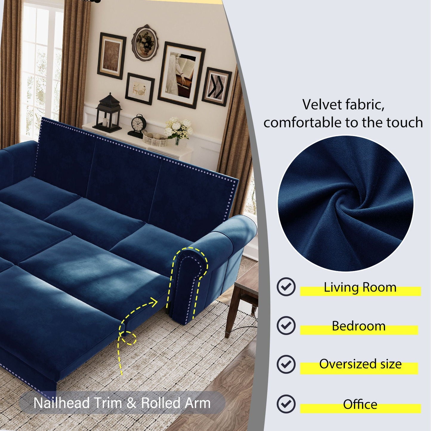 3 In 1 Convertible Sleeper and King Lounger